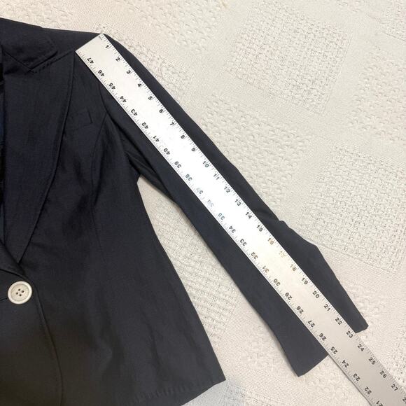 Lafayette 148 New York 4 linen wool blend blazer jacket C 3047 - Picture 5 of 12